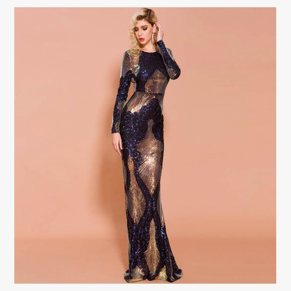 Nwt Missord Sequin Formal Gown